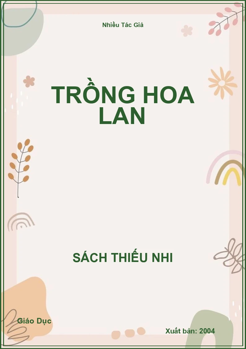 Trồng hoa lan