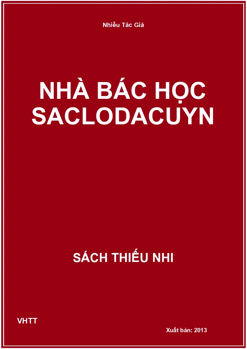 Nhà bác học Saclodacuyn