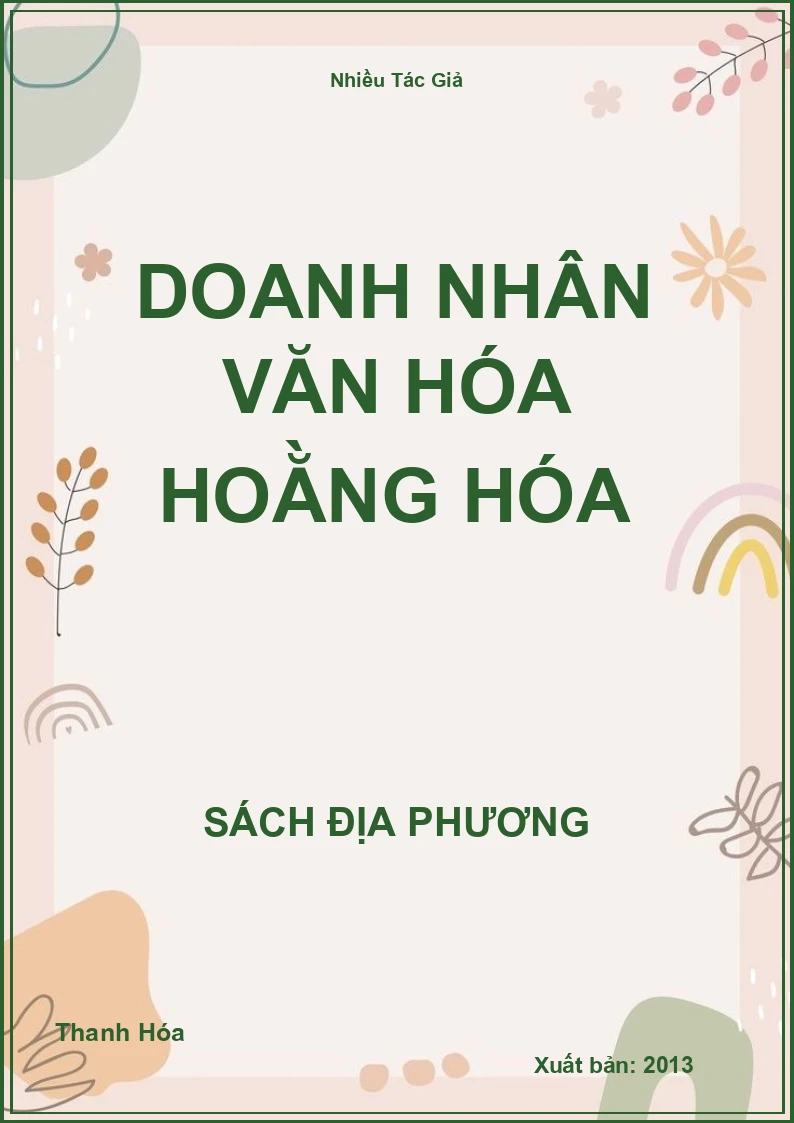 Doanh nhân văn hóa Hoằng Hóa