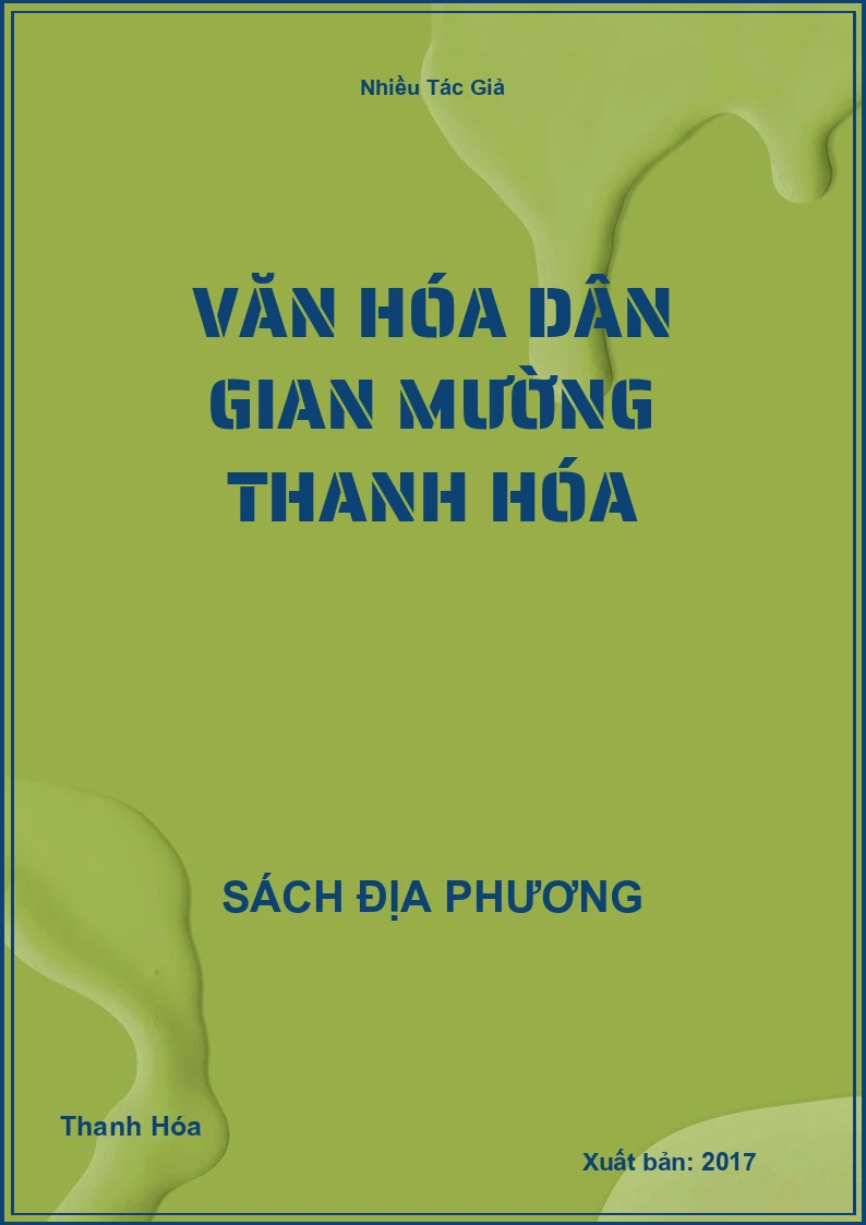 Văn hóa dân gian Mường Thanh Hóa