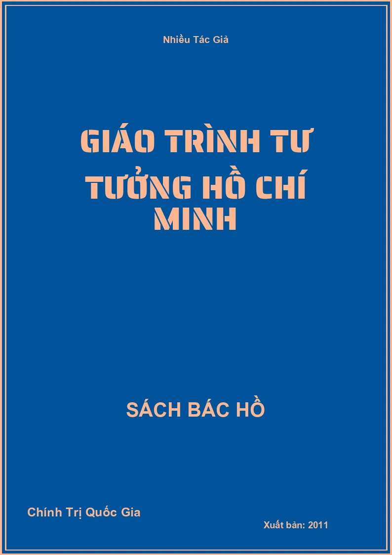 Giáo trình tư tưởng Hồ Chí Minh