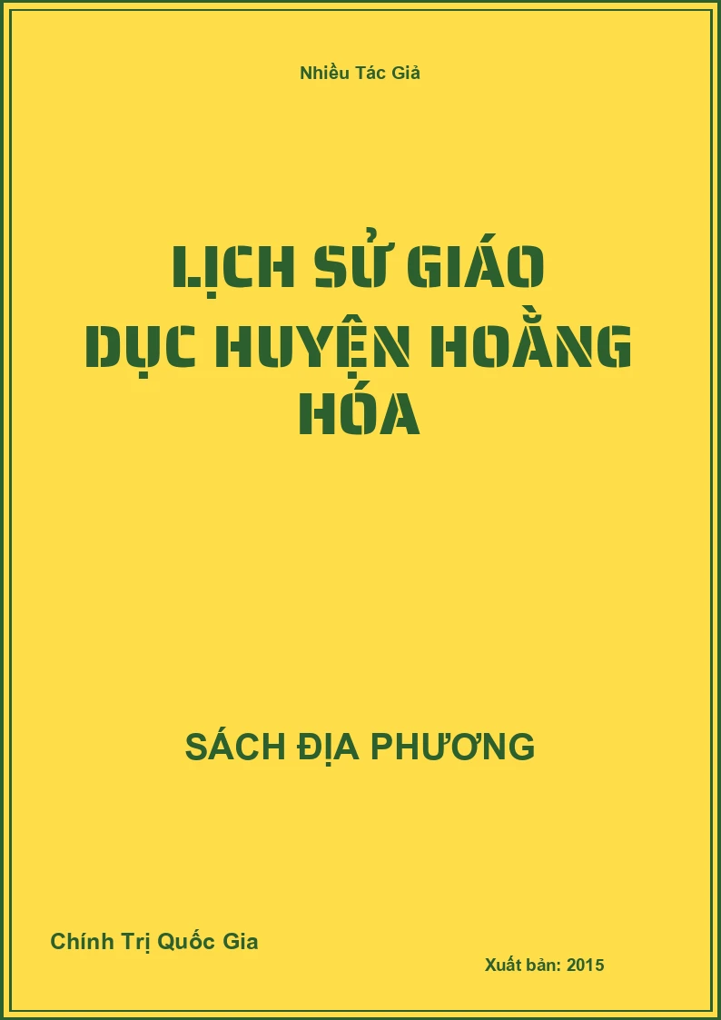 Lịch sử giáo dục huyện Hoằng Hóa