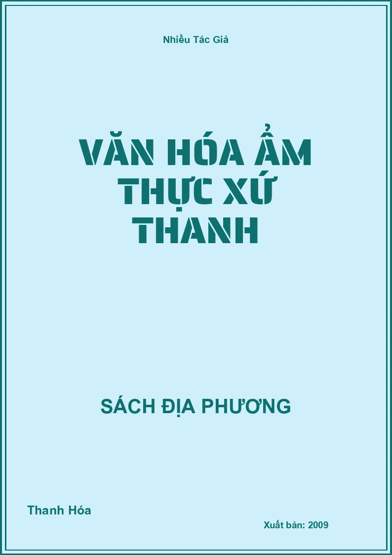 Văn hóa ẩm thực xứ Thanh