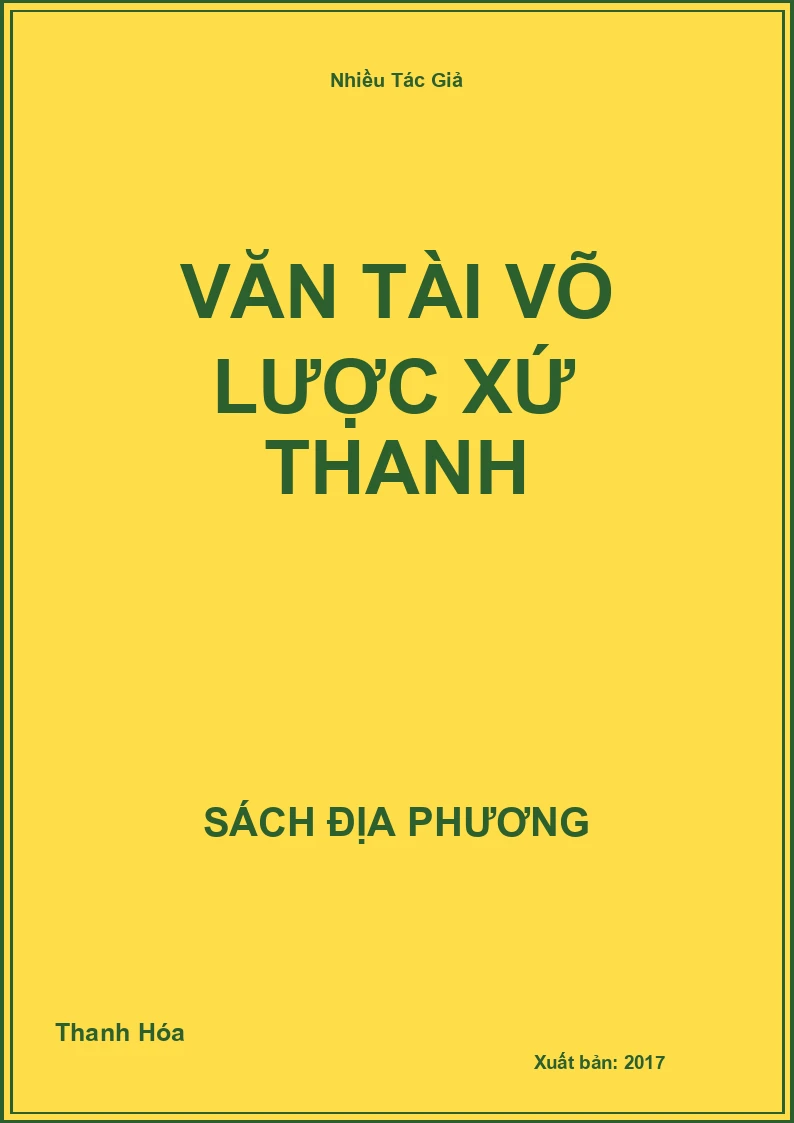 Văn tài võ lược xứ Thanh
