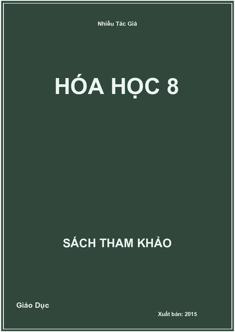 Hóa học 8