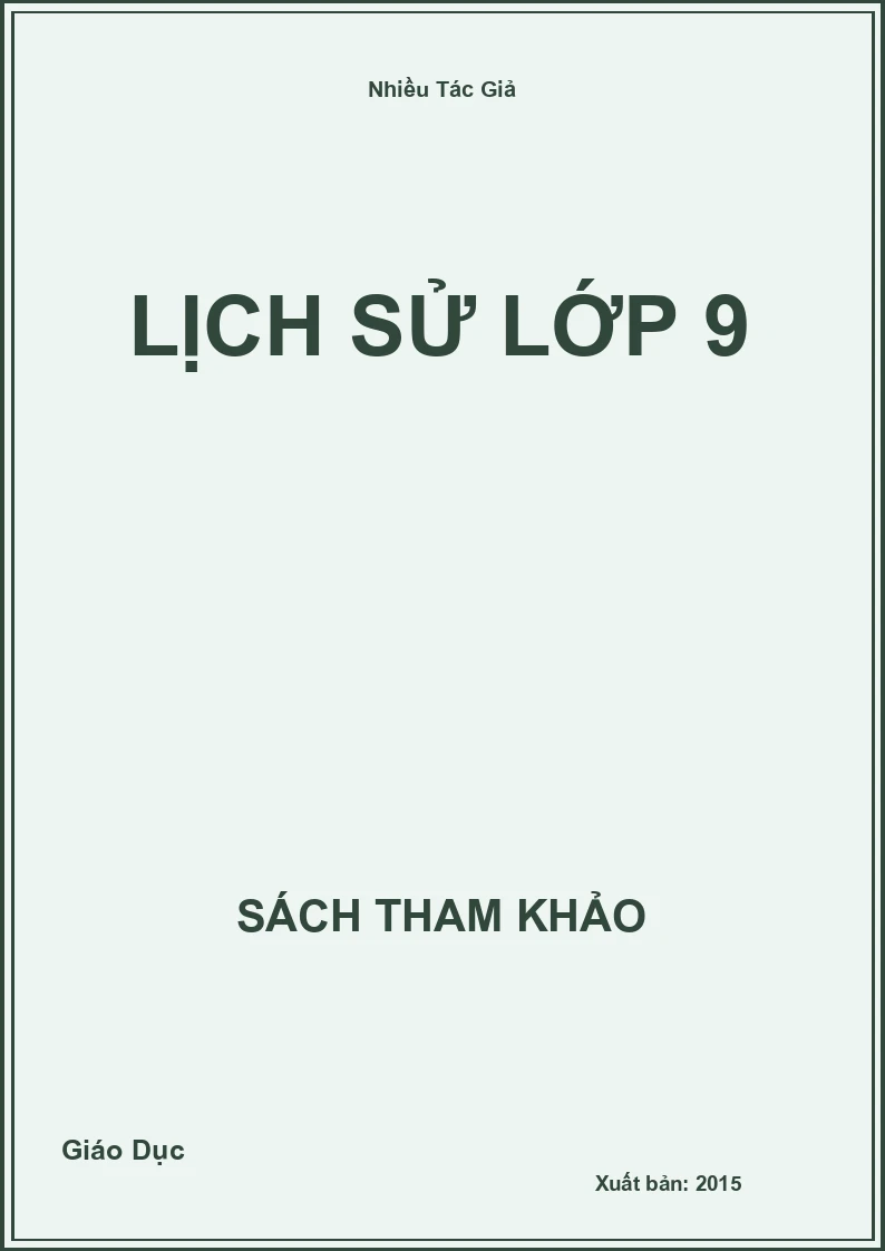 Lịch sử lớp 9