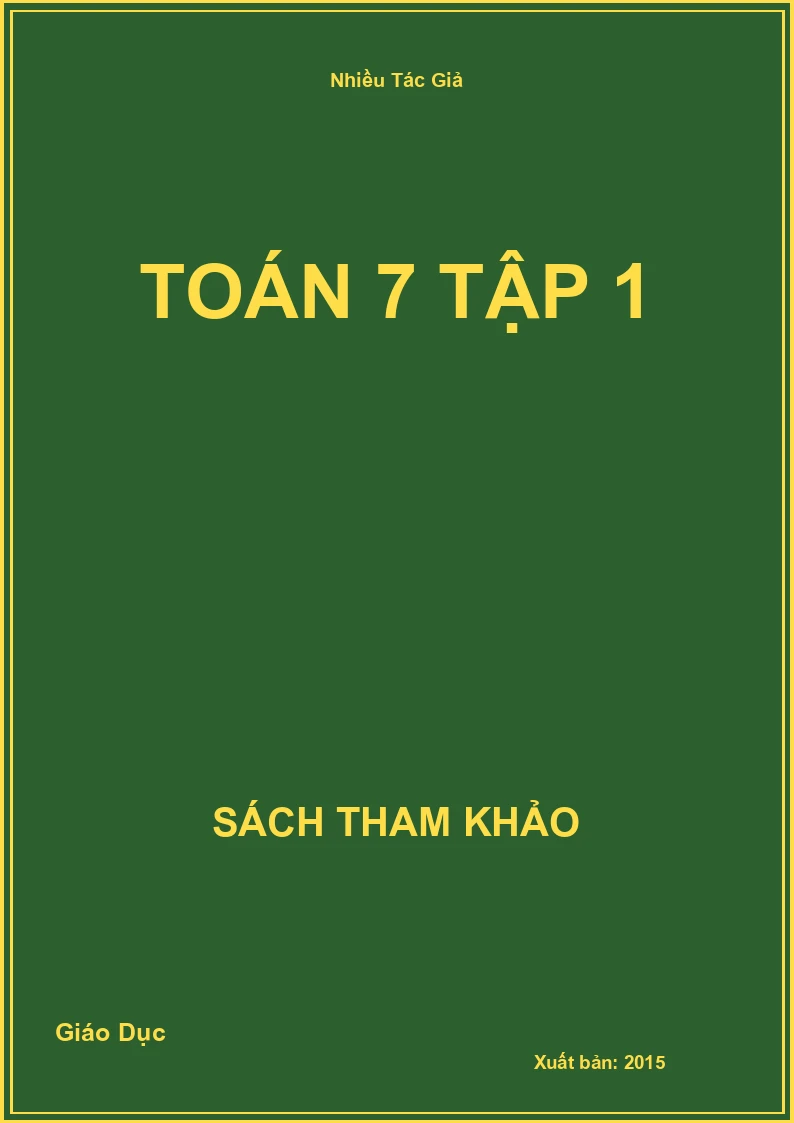Toán 7 Tập 1