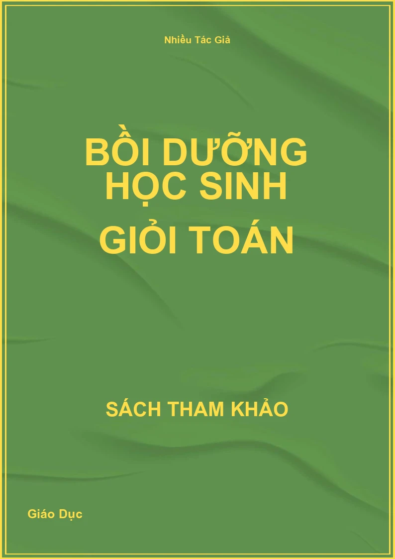 Bồi dưỡng học sinh giỏi Toán
