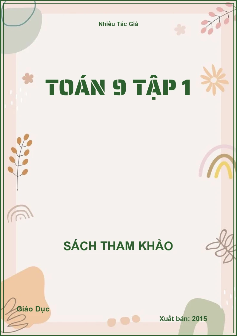 Toán 9 Tập 1