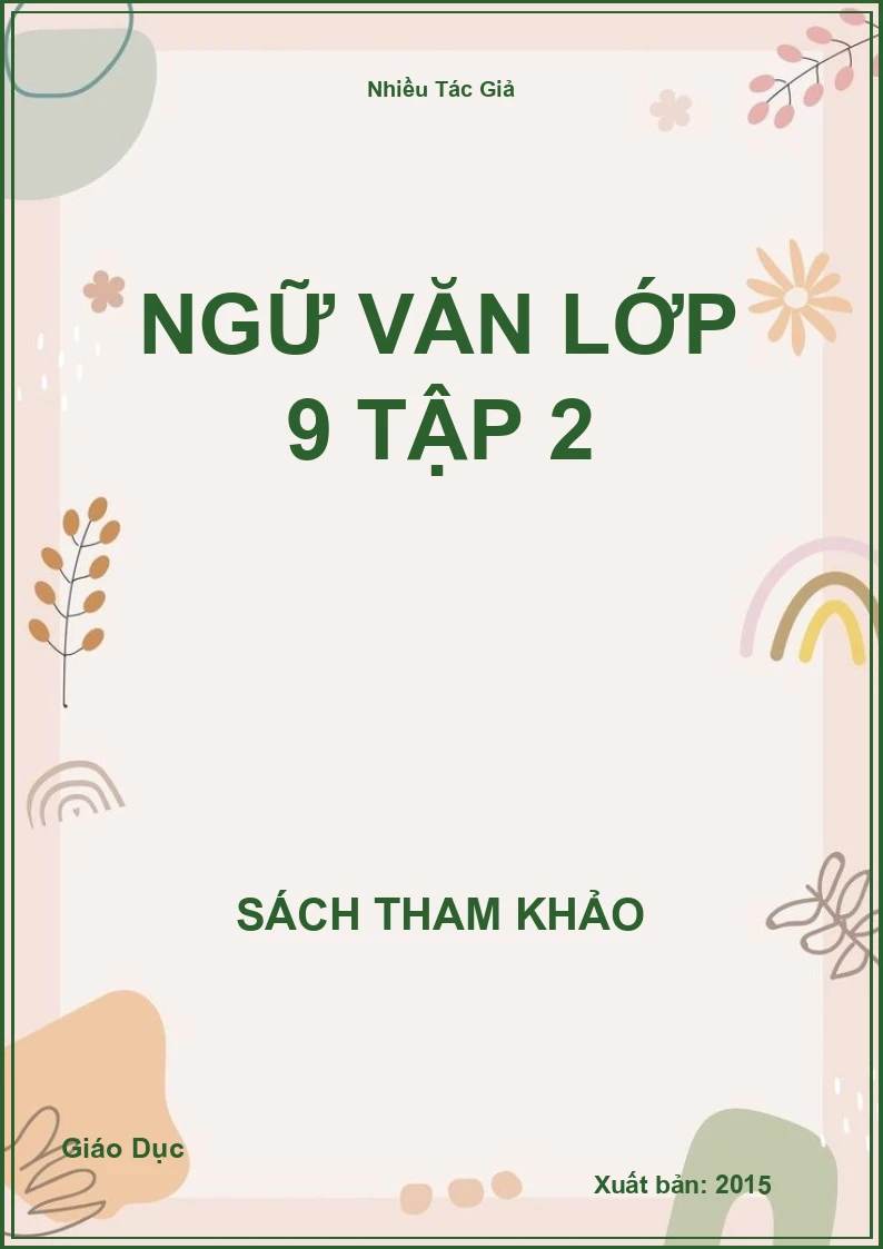 Ngữ Văn lớp 9 Tập 2