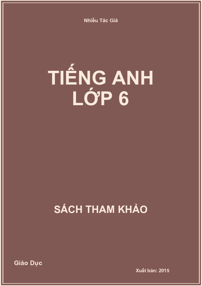 Tiếng anh lớp 6