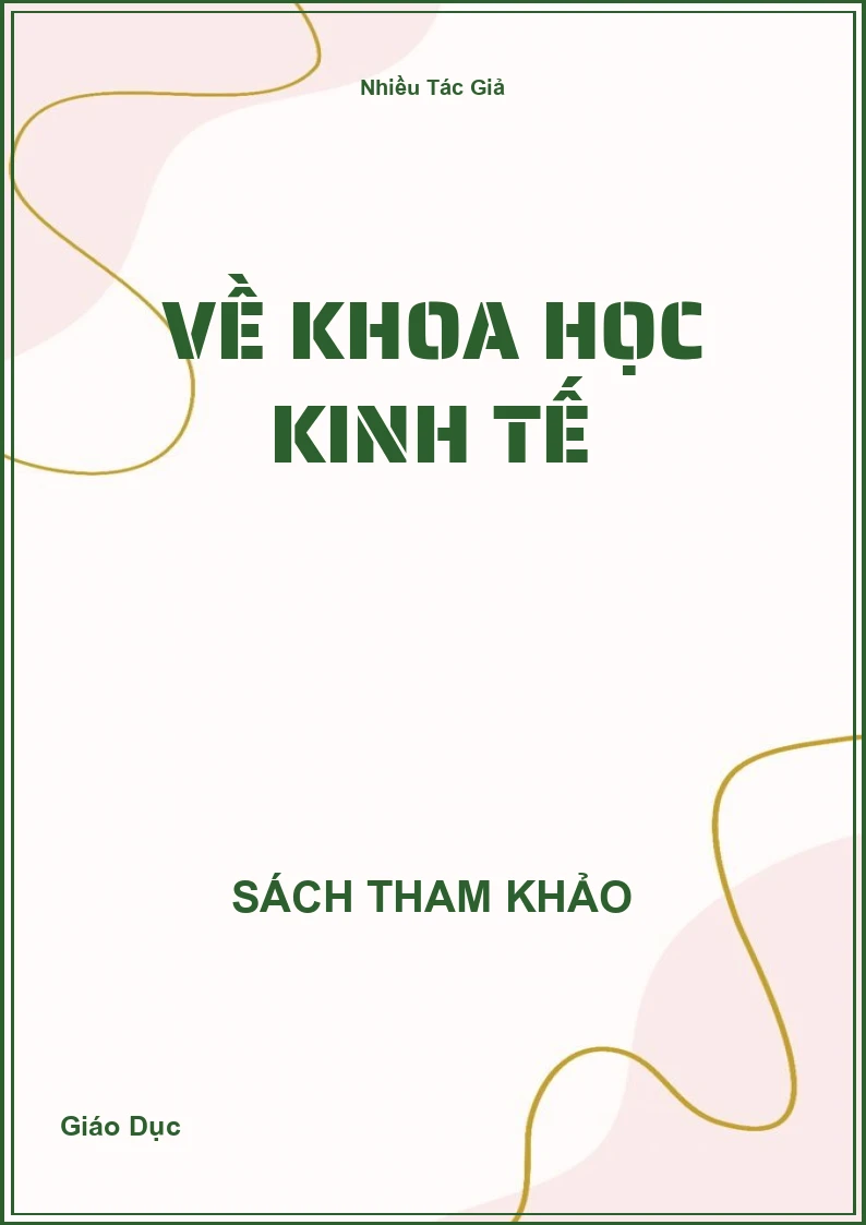 Về Khoa học kinh tế