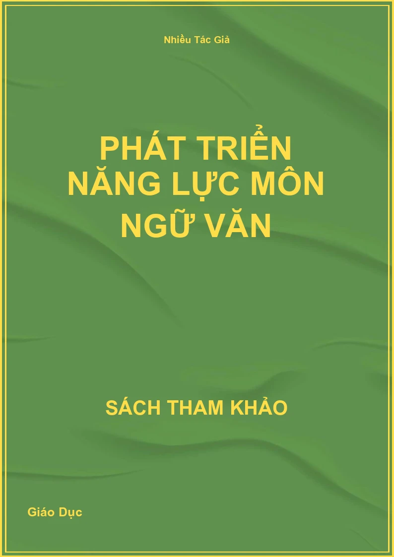 Phát triển năng lực môn Ngữ Văn