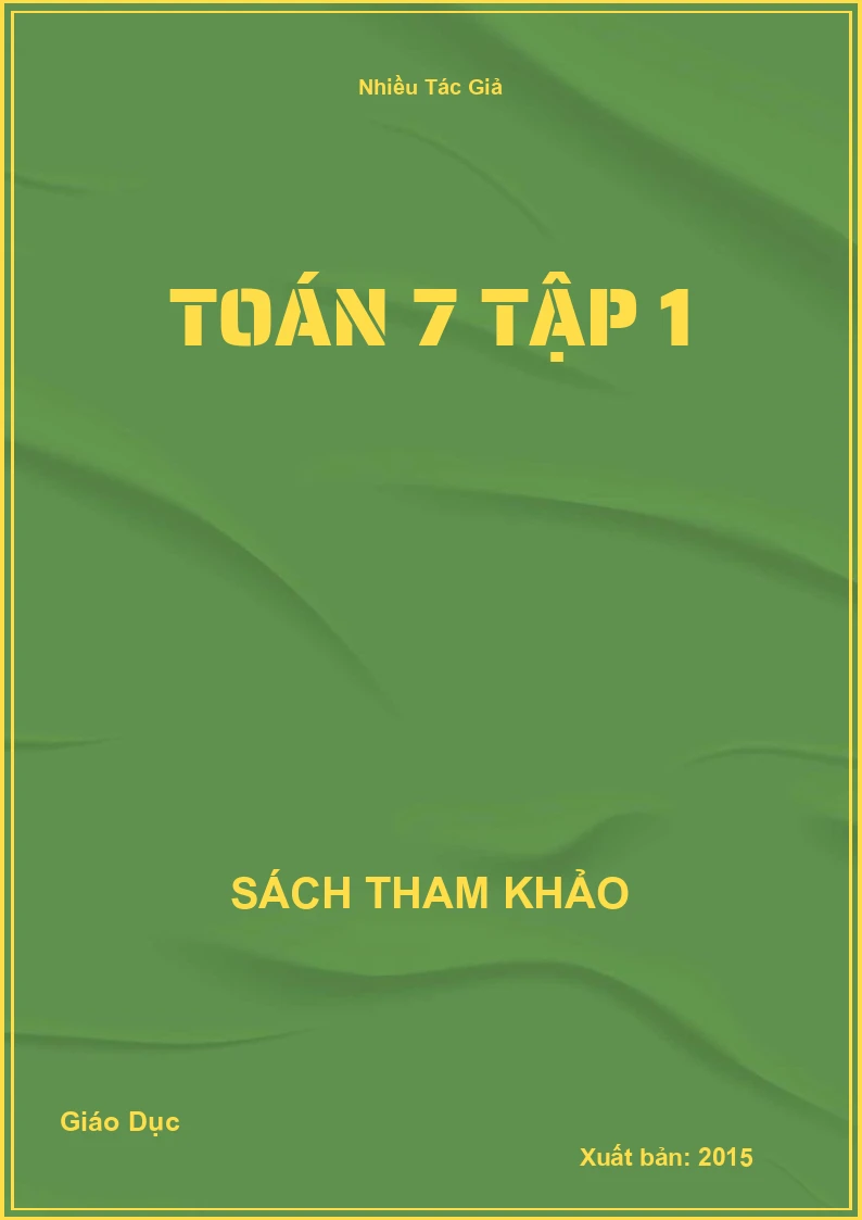 Toán 7 Tập 1