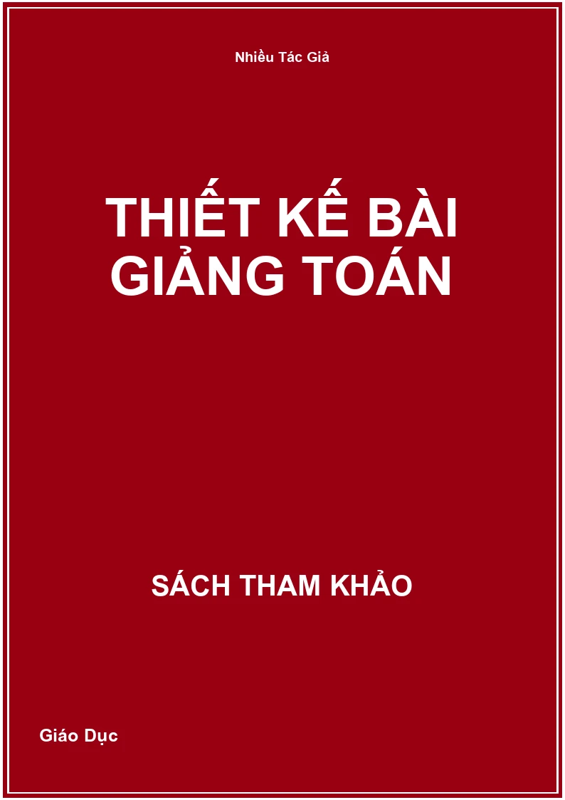 Thiết kế bài giảng Toán