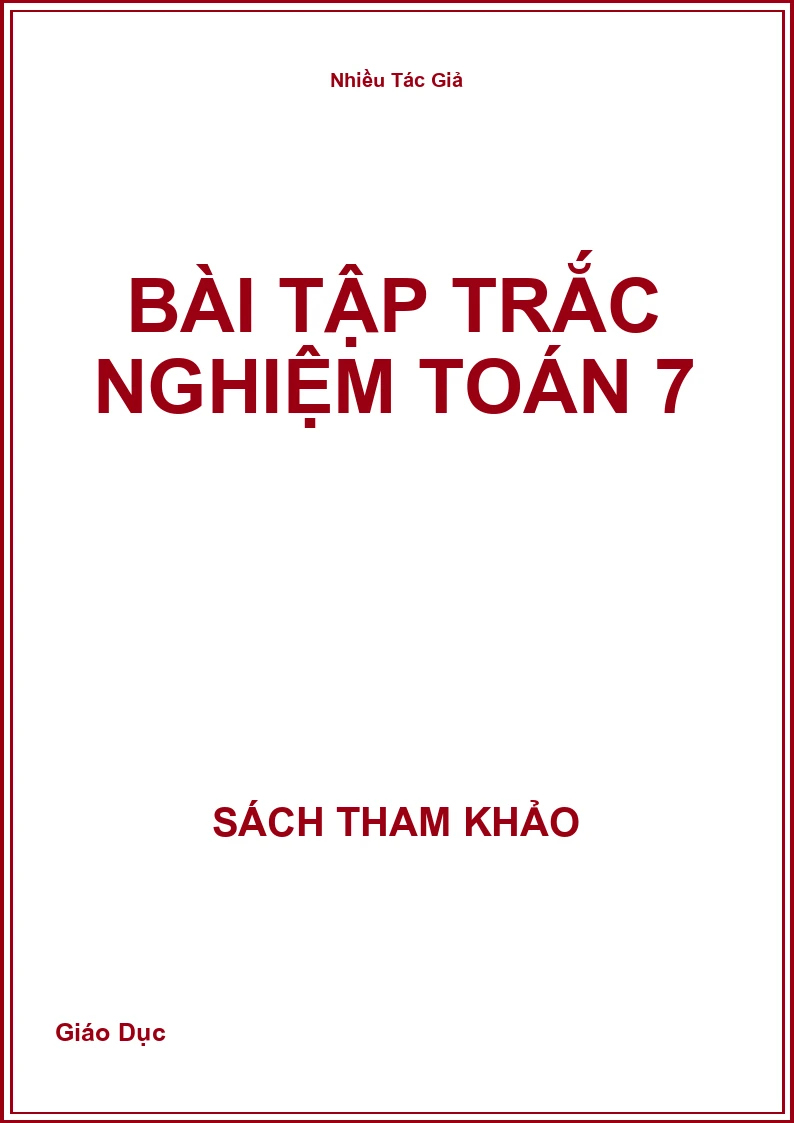 Bài tập trắc nghiệm toán 7