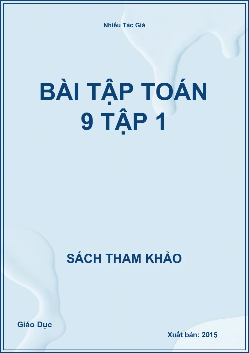 Bài tập Toán 9 Tập 1