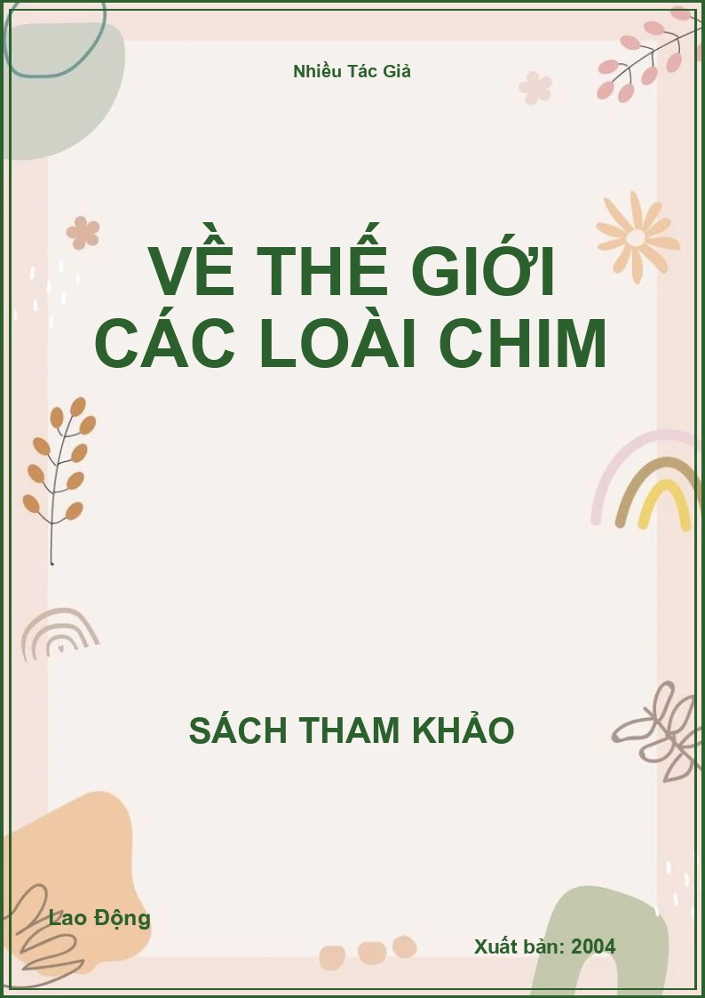 Về thế giới các loài chim