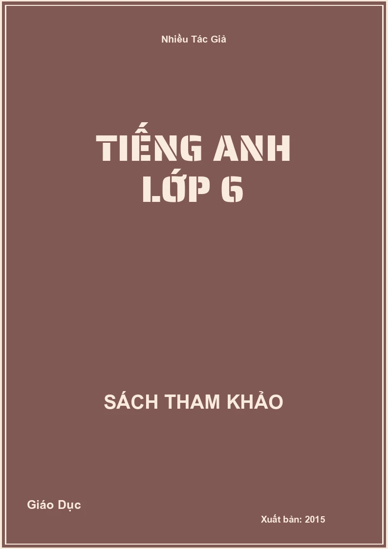 Tiếng anh lớp 6