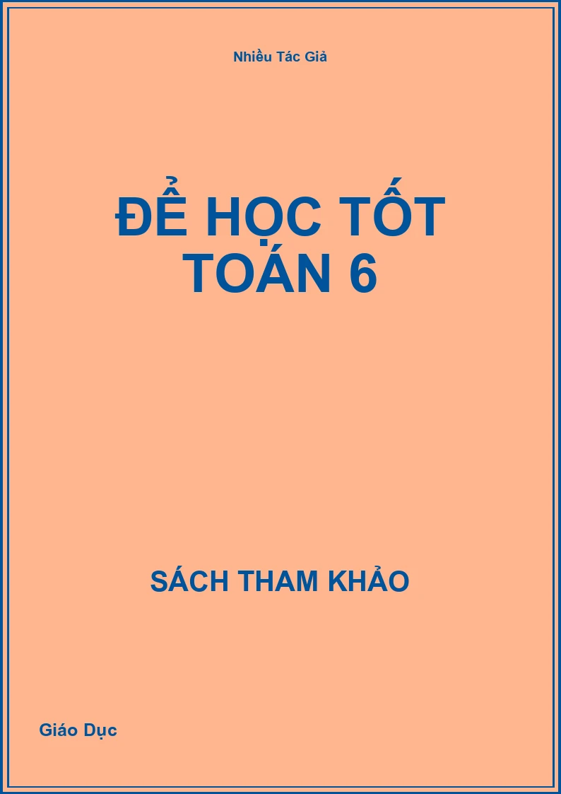 Để học tốt toán 6