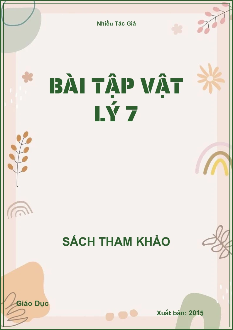 Bài tập Vật lý 7