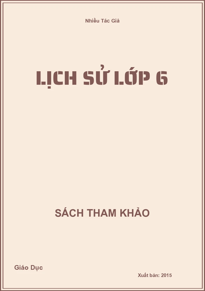 Lịch sử lớp 6