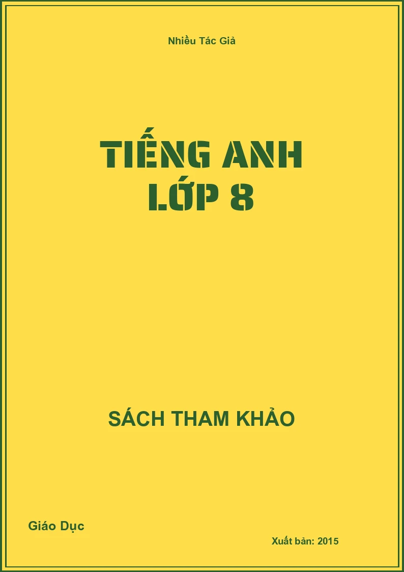 Tiếng anh lớp 8