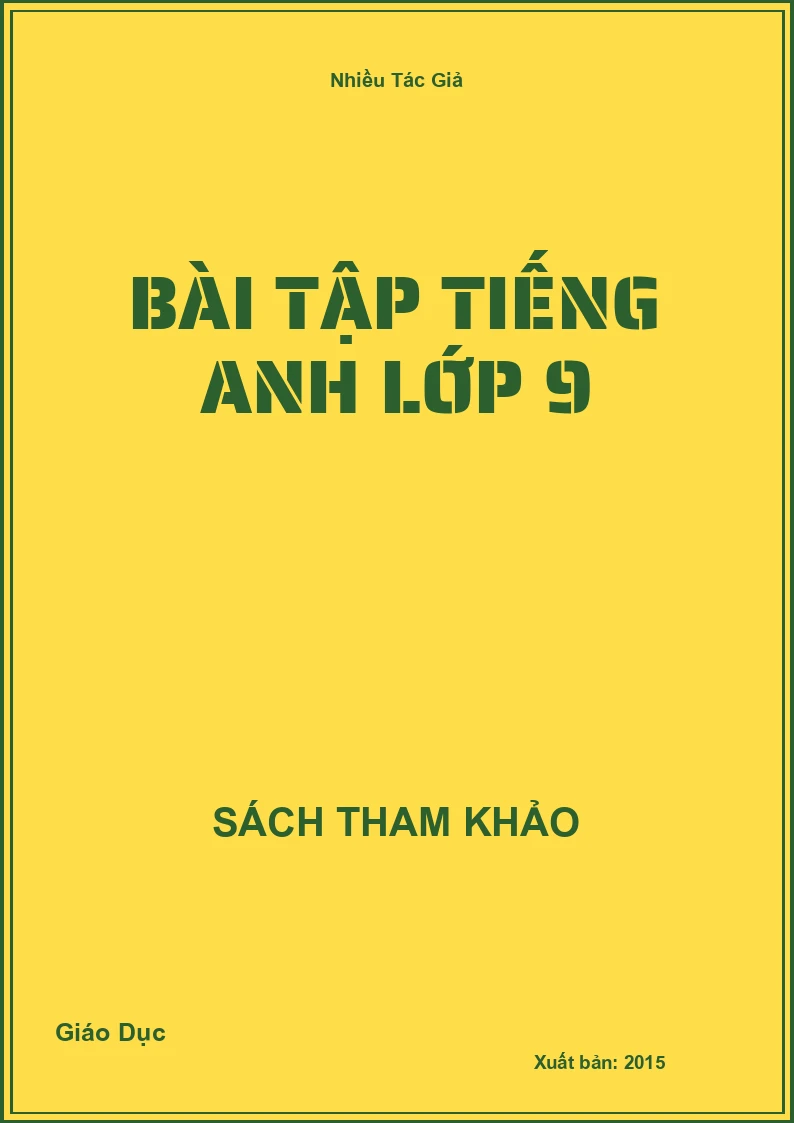 Bài tập tiếng anh lớp 9