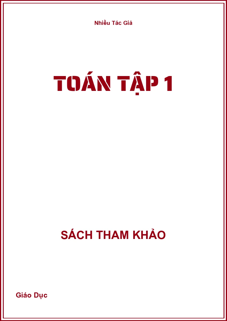 Toán Tập 1