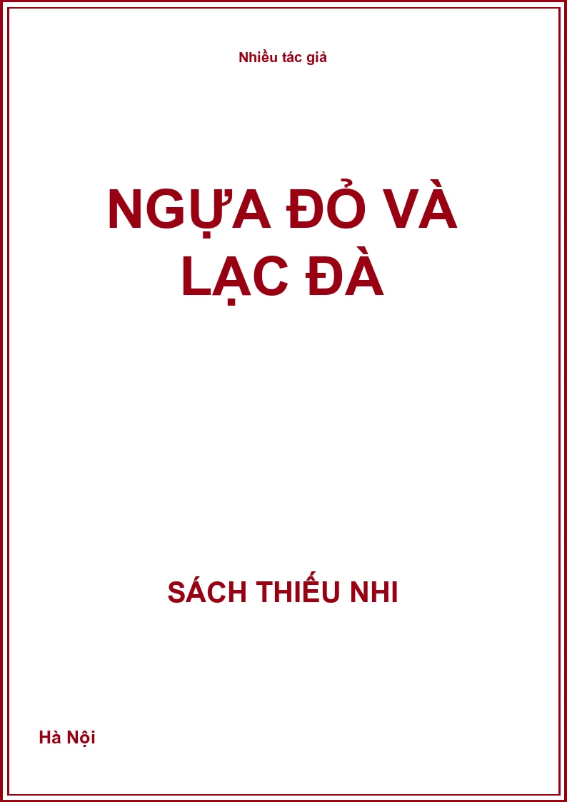 Ngựa đỏ và lạc đà