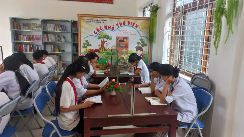 Ngày hội đọc sách tại Trường THCS Hoằng Kim - Lan tỏa văn hóa tri thức