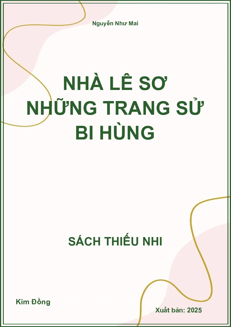Nhà Lê sơ những trang sử bi hùng