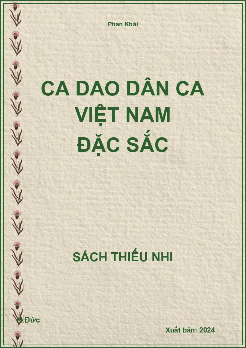 Ca dao dân ca Việt nam đặc sắc