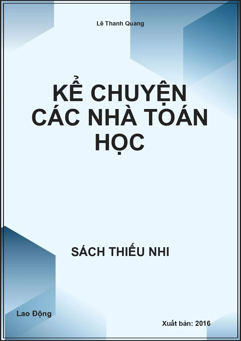 Kể chuyện các nhà Toán học