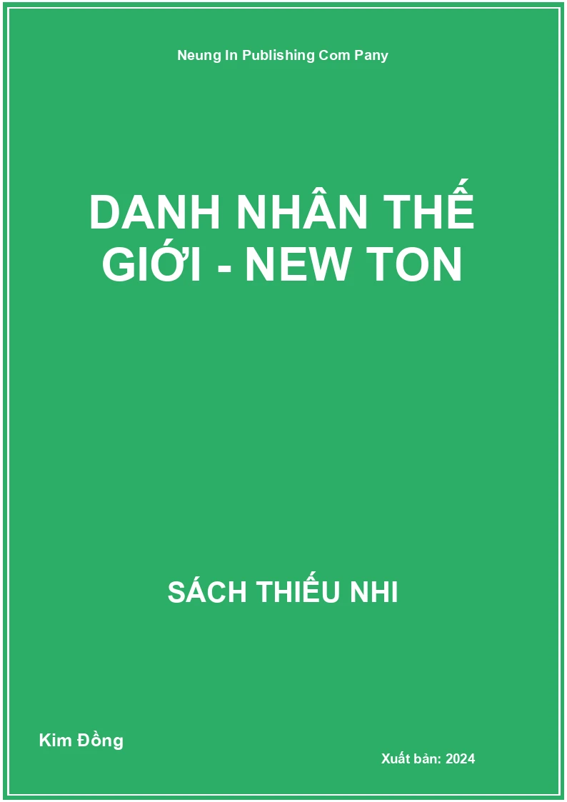 Danh nhân thế giới - New ton