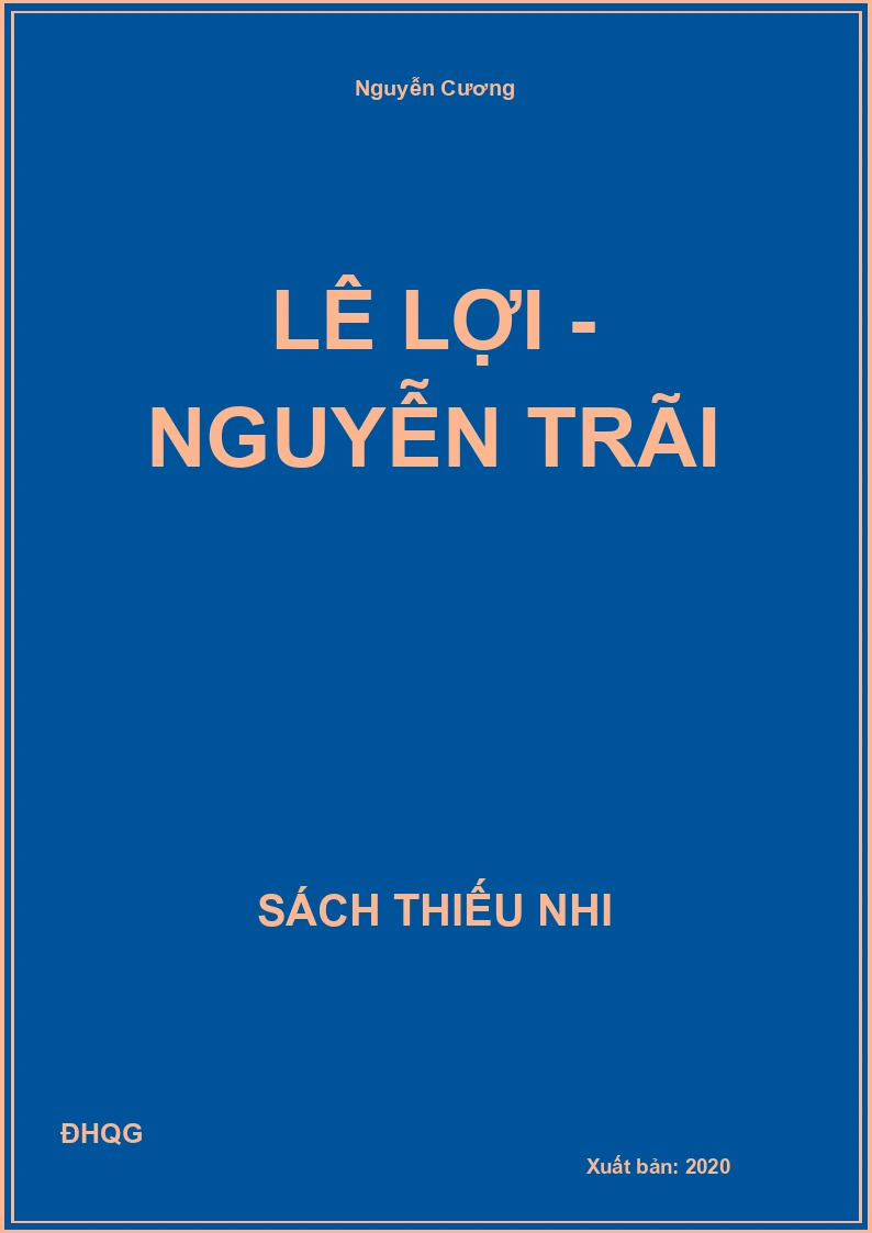 Lê Lợi - Nguyễn Trãi