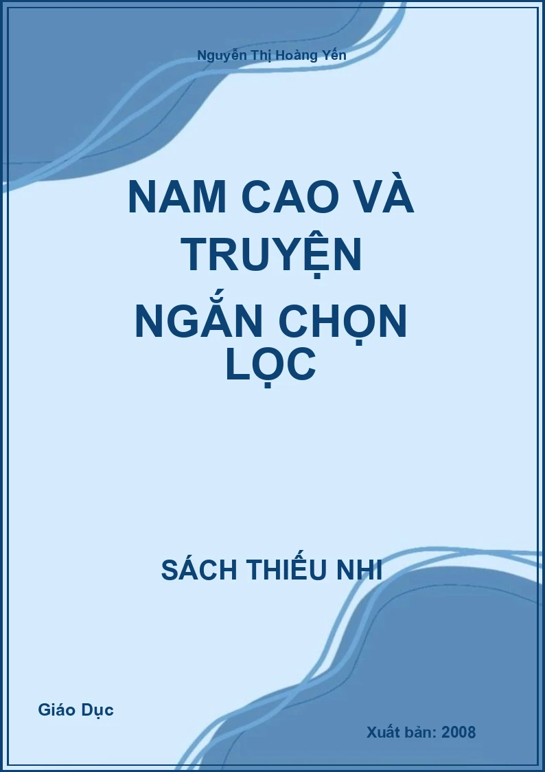 Nam cao và truyện ngắn chọn lọc