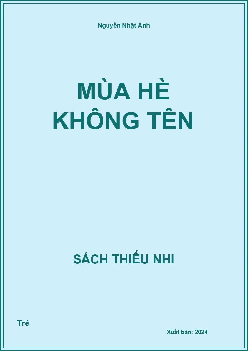 Mùa hè không tên
