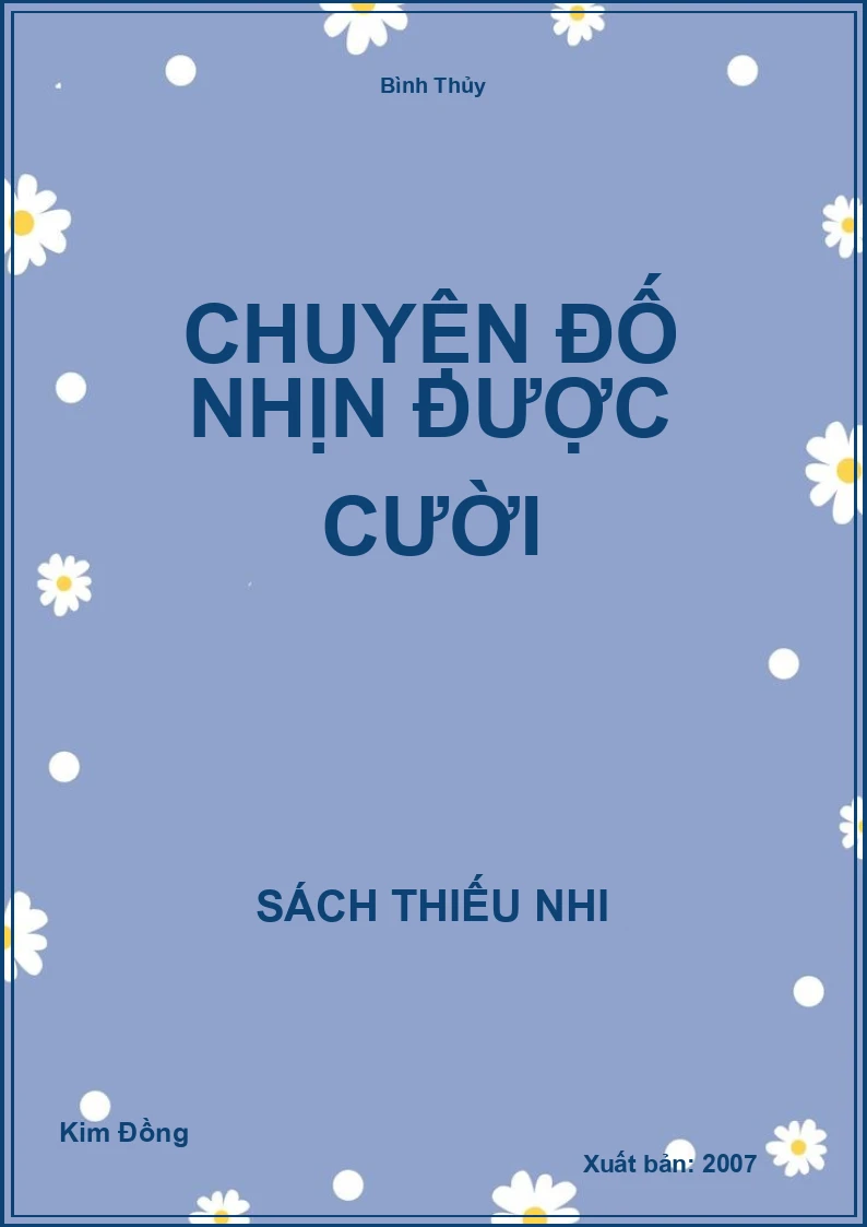 Chuyện đố nhịn được cười