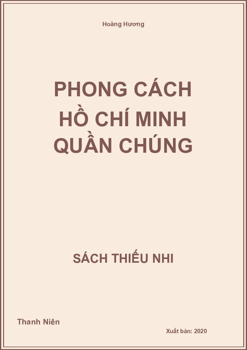 Phong cách Hồ Chí Minh quần chúng