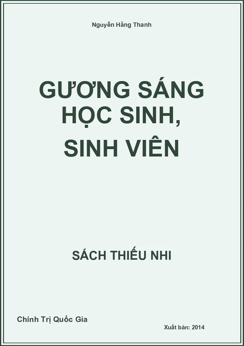 Gương sáng học sinh, sinh viên