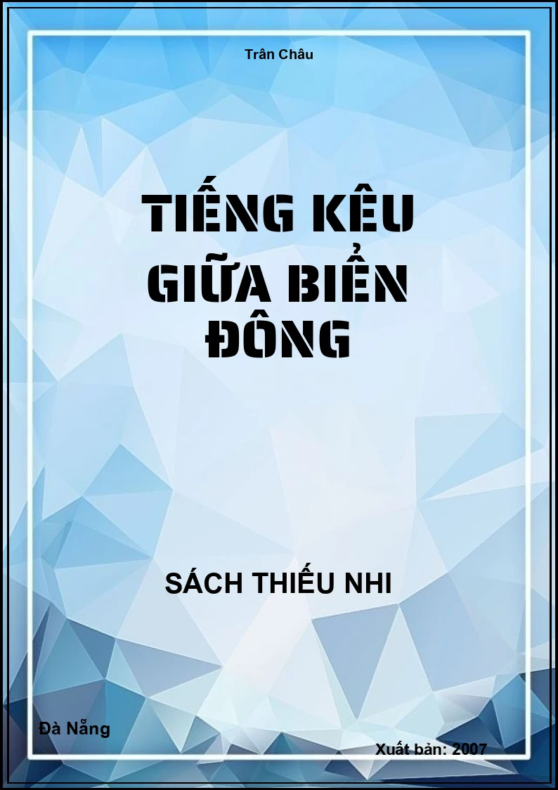 Tiếng kêu giữa biển đông