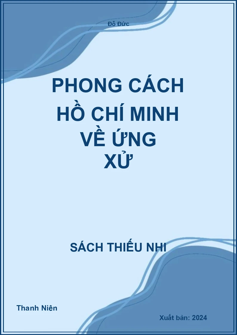 Phong cách Hồ Chí Minh về ứng xử