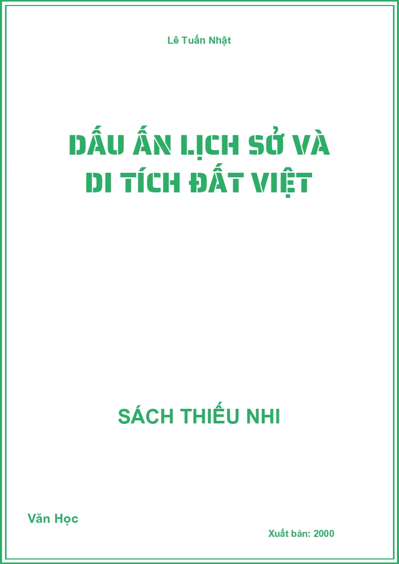 Dấu ấn lịch sở và di tích đất Việt