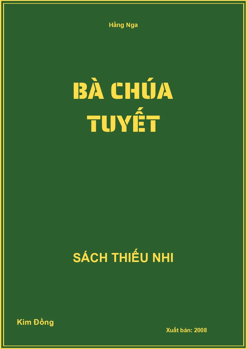 Bà chúa Tuyết