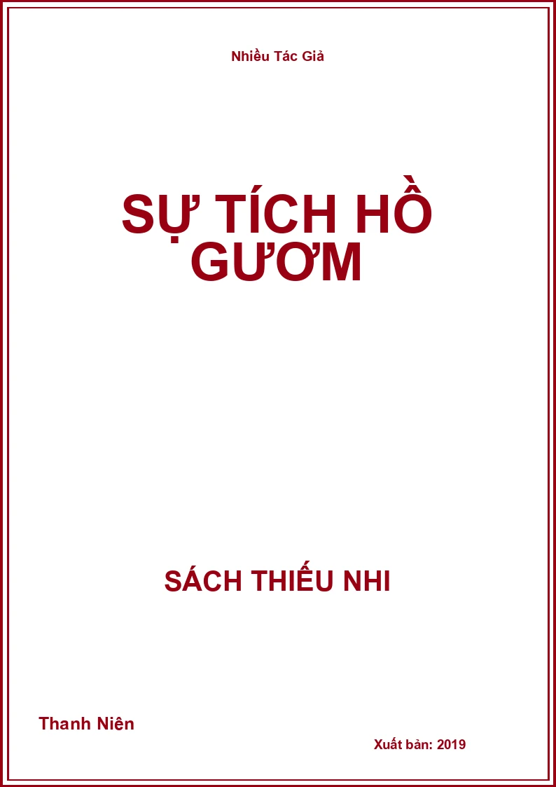 Sự tích Hồ Gươm