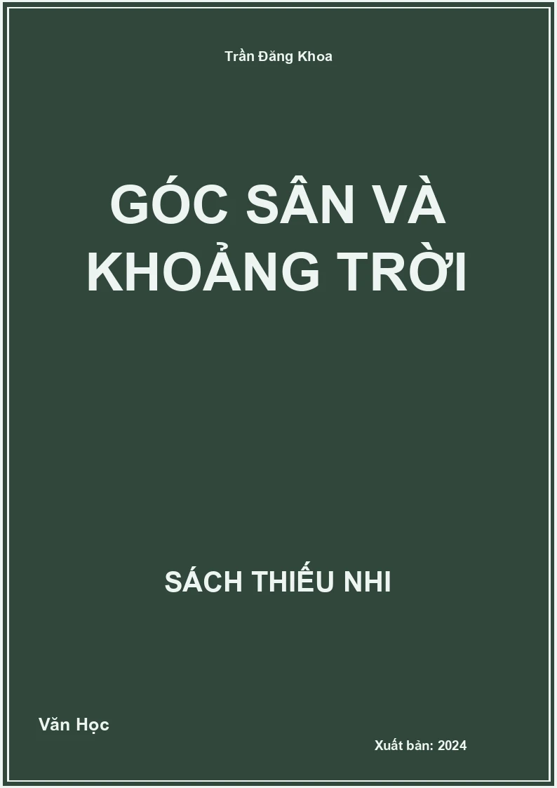 Góc sân và khoảng trời