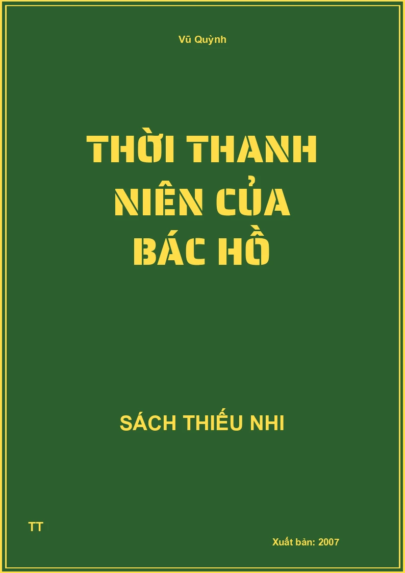 Thời thanh niên của Bác Hồ