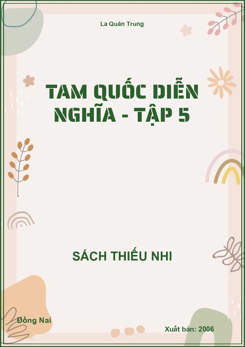 Tam quốc diễn nghĩa - Tập 5