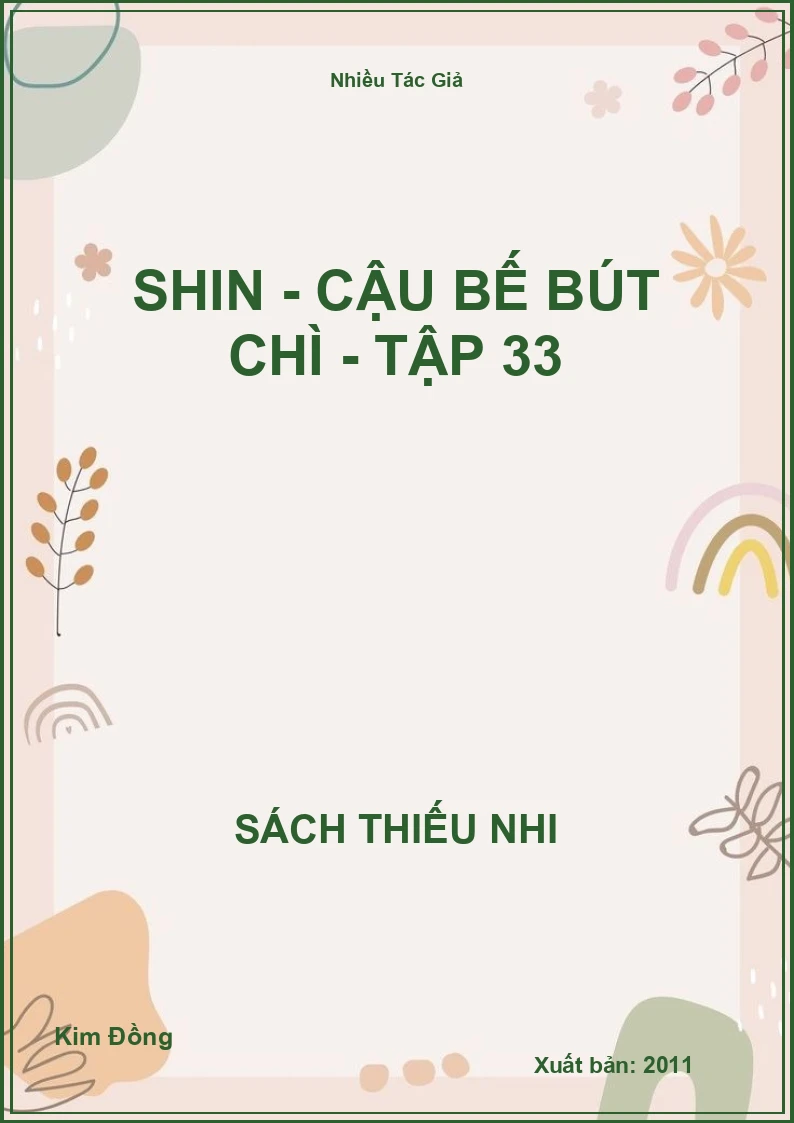 Shin - cậu bế bút chì - Tập 33